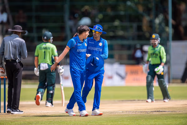 شکست تیم کریکت نوزده سال افغانستان مقابل پاکستان در دیدار نزدیک