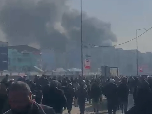 آتشسوزی در بازاری در مرکز کابل