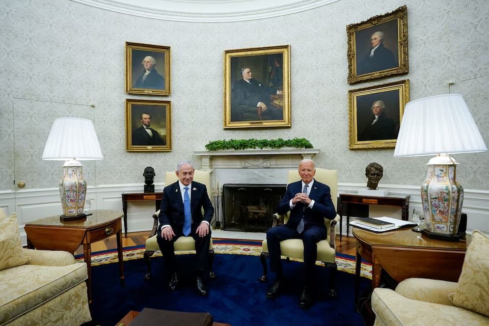 بایدن در دیدار با نتانیاهو خواهان برقراری آتش‌بس در غزه شد