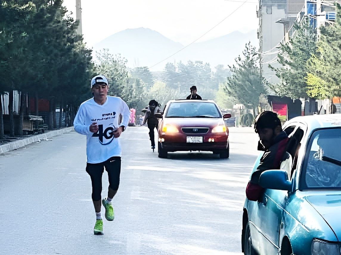 رقابت ۱۵۰ ورزشکار در مسابقه دوش پنج کیلومتری کابل 