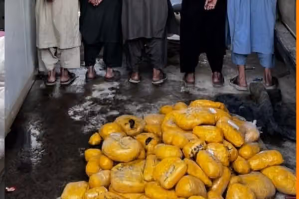طالبان از کشف و ضبط بیش از هزار کیلوگرام تریاک در تخار خبر داد