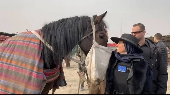 کابل کې د اروپايي ټولنې شارژدافیره په مرمۍ ضد واسکټ کې د وزلوبې نندارې ته تللې