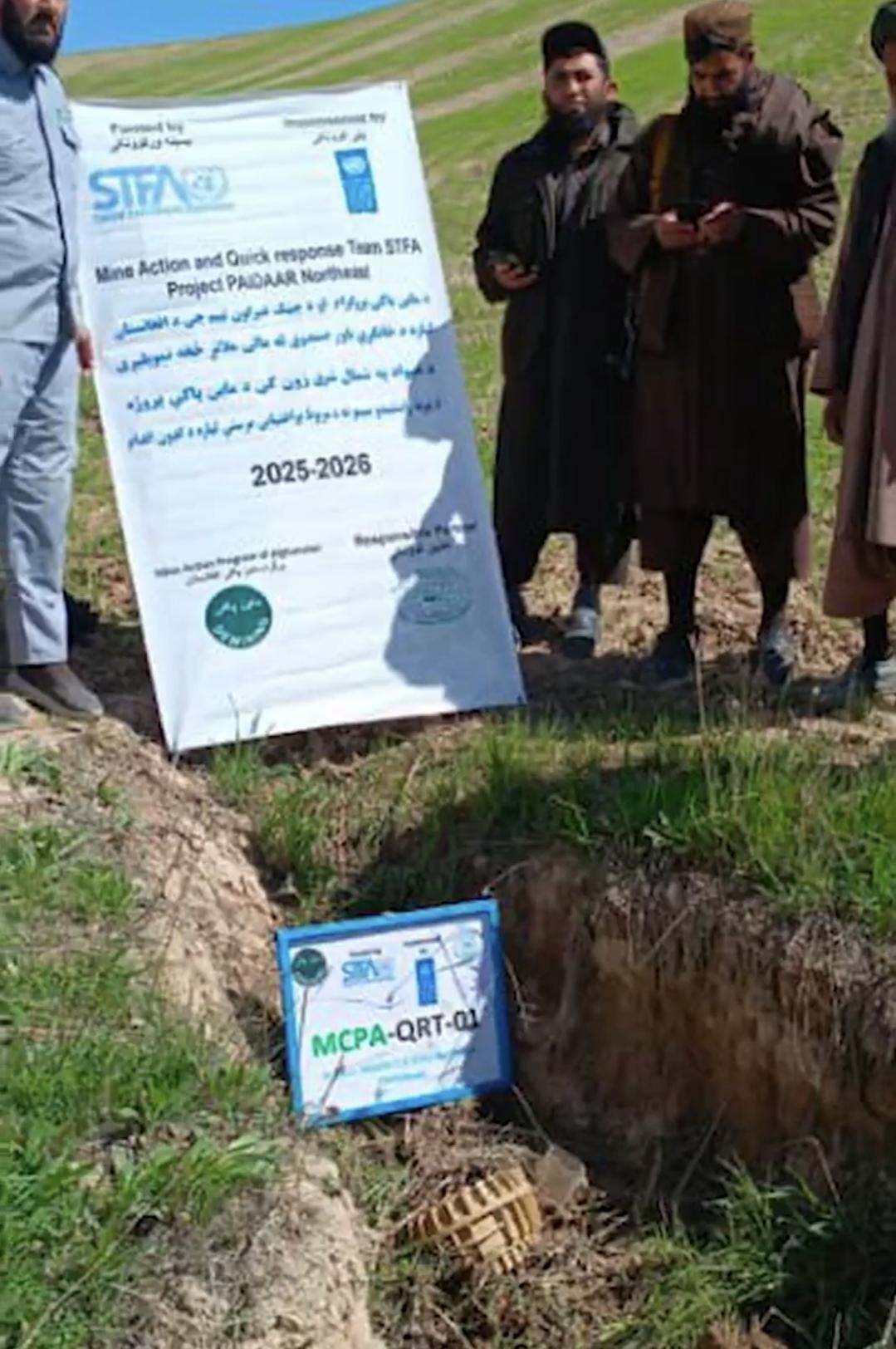  دروان کال په وري میاشت کې نږدې ۱۰ کیلومتره مربع ځمکه له ماینونو پاکه شوې