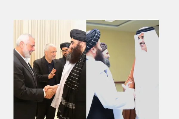 Taliban Delegation Meets Emir Of Qatar & Head Of Hamas Political Bureau In Tehran