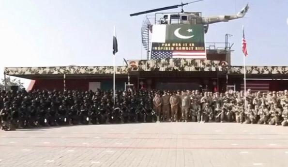 پاکستاني او امریکايي ځواکونو په نوښار کې د ګډو پوځي تمرینونو دیارلسم پړاو پیل کړی