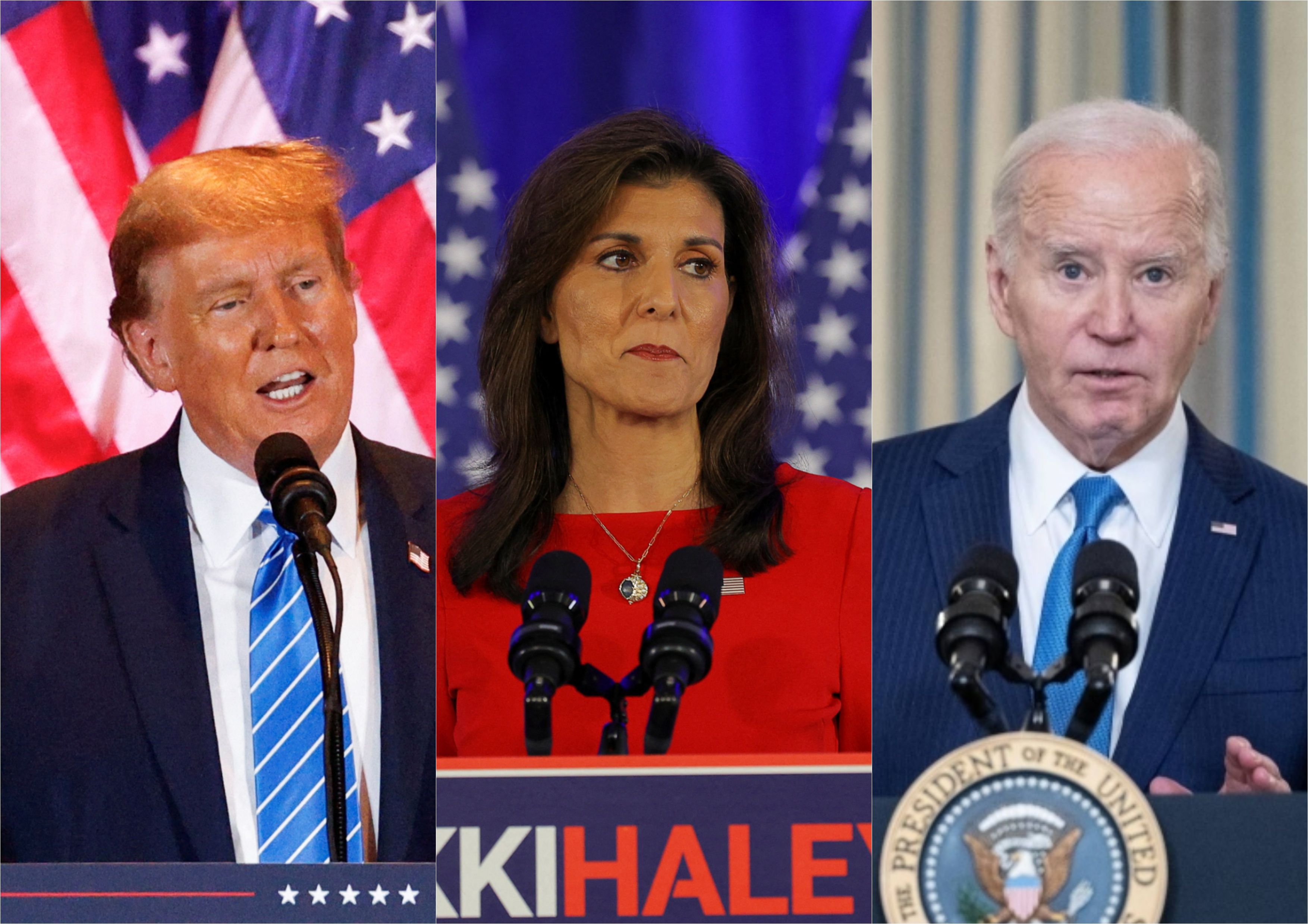 پس از کناره‌گیری نیکی هیلی از رقابت‌های انتخاباتی، ترامپ و بایدن به جذب آرای او کمر بستند