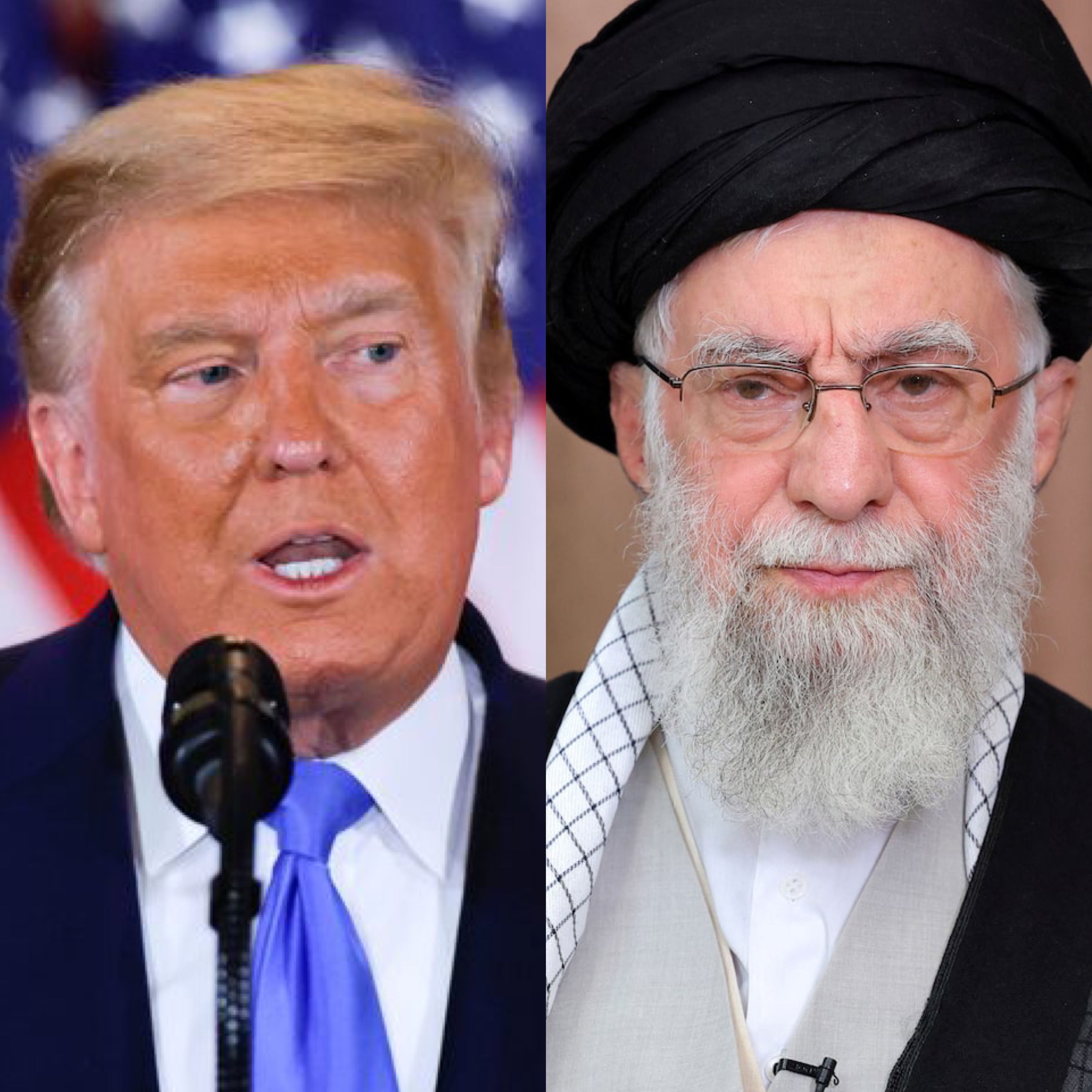 رویارویی خامنه‌ای و ترامپ در میانه اعتراضات در ایران