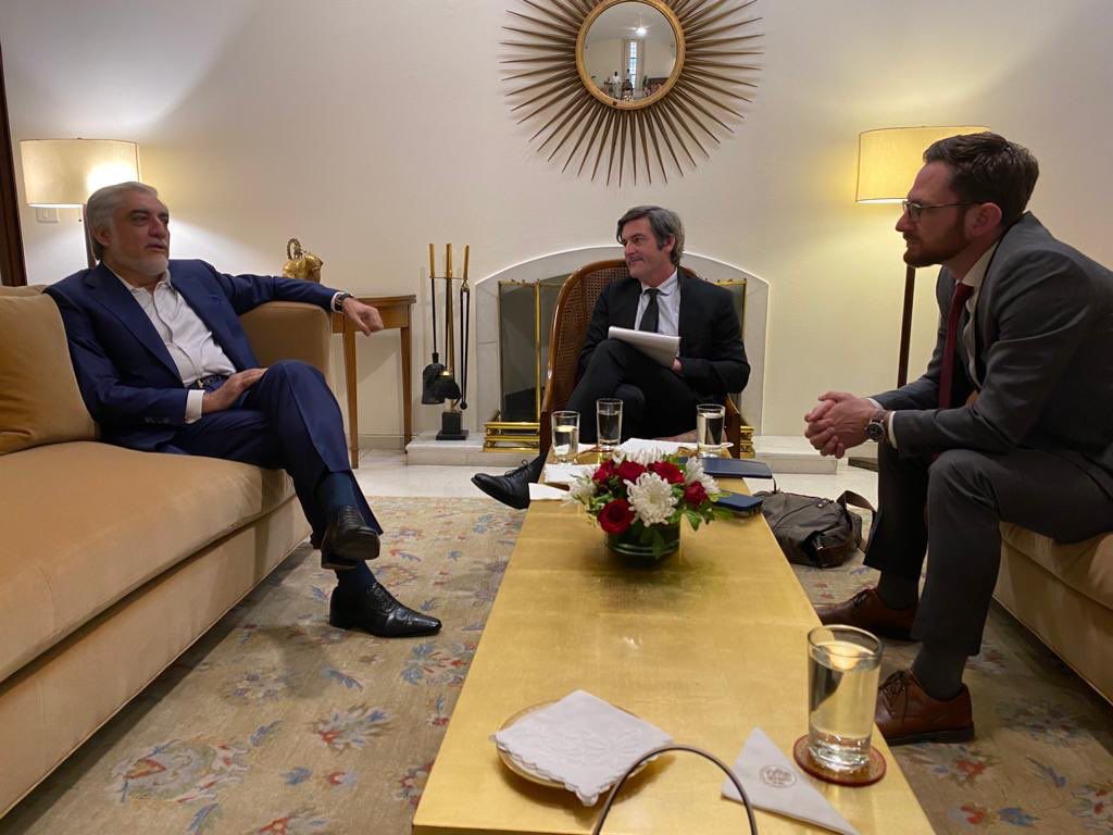 نماینده ویژه امریکا با عبدالله عبدالله در هند دیدار کرد