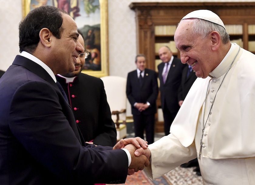 د مصر ولسمشر: پاپ د ملتونو او دینونو ترمنځ د تفاهم په پیاوړتیا کې مهم رول لري