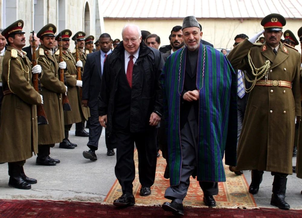 حامد کرزی و دیک چینی