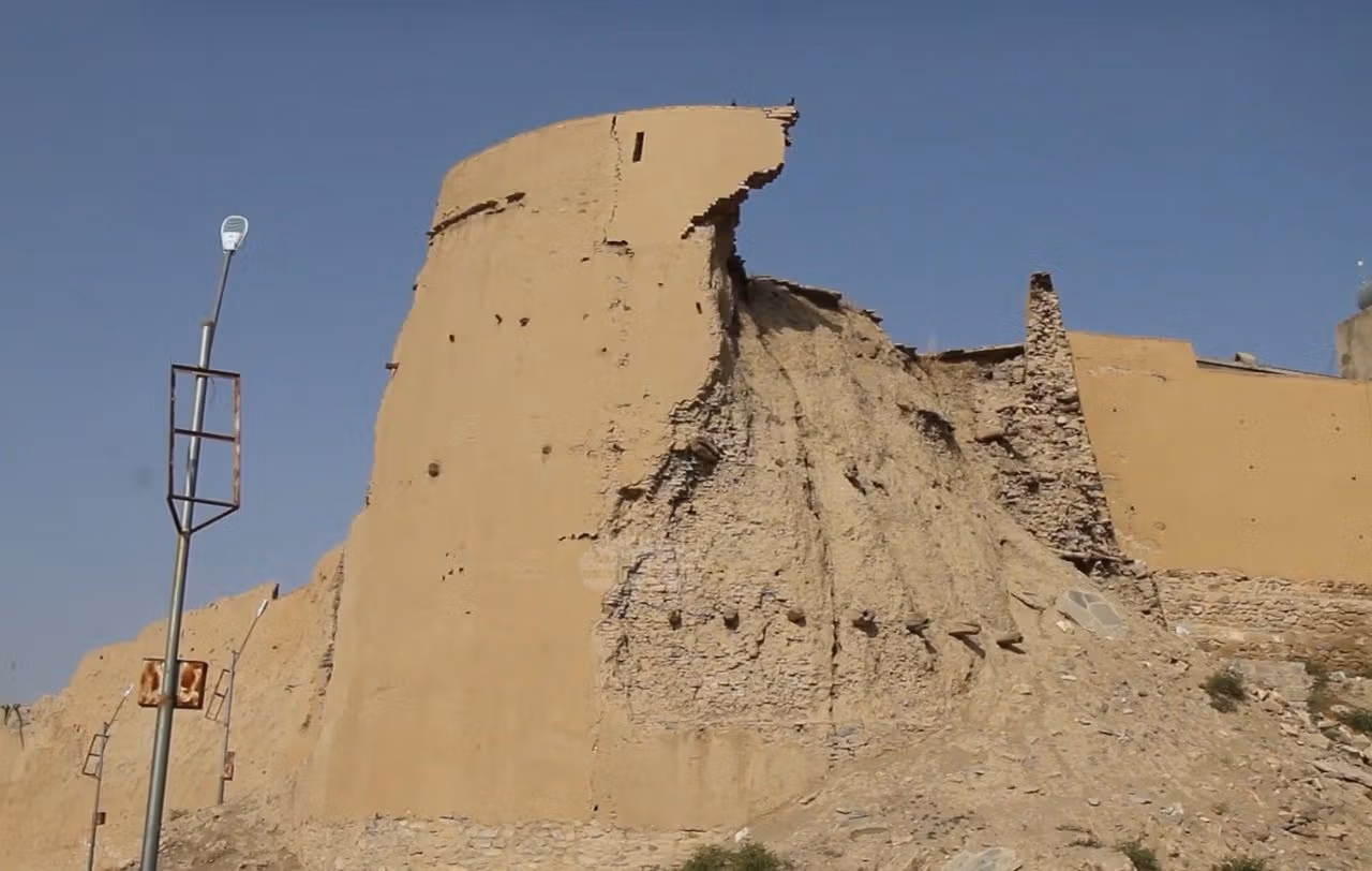 بارندگیهای اخیر به بناهای تاریخی غزنی آسیب رسانده است