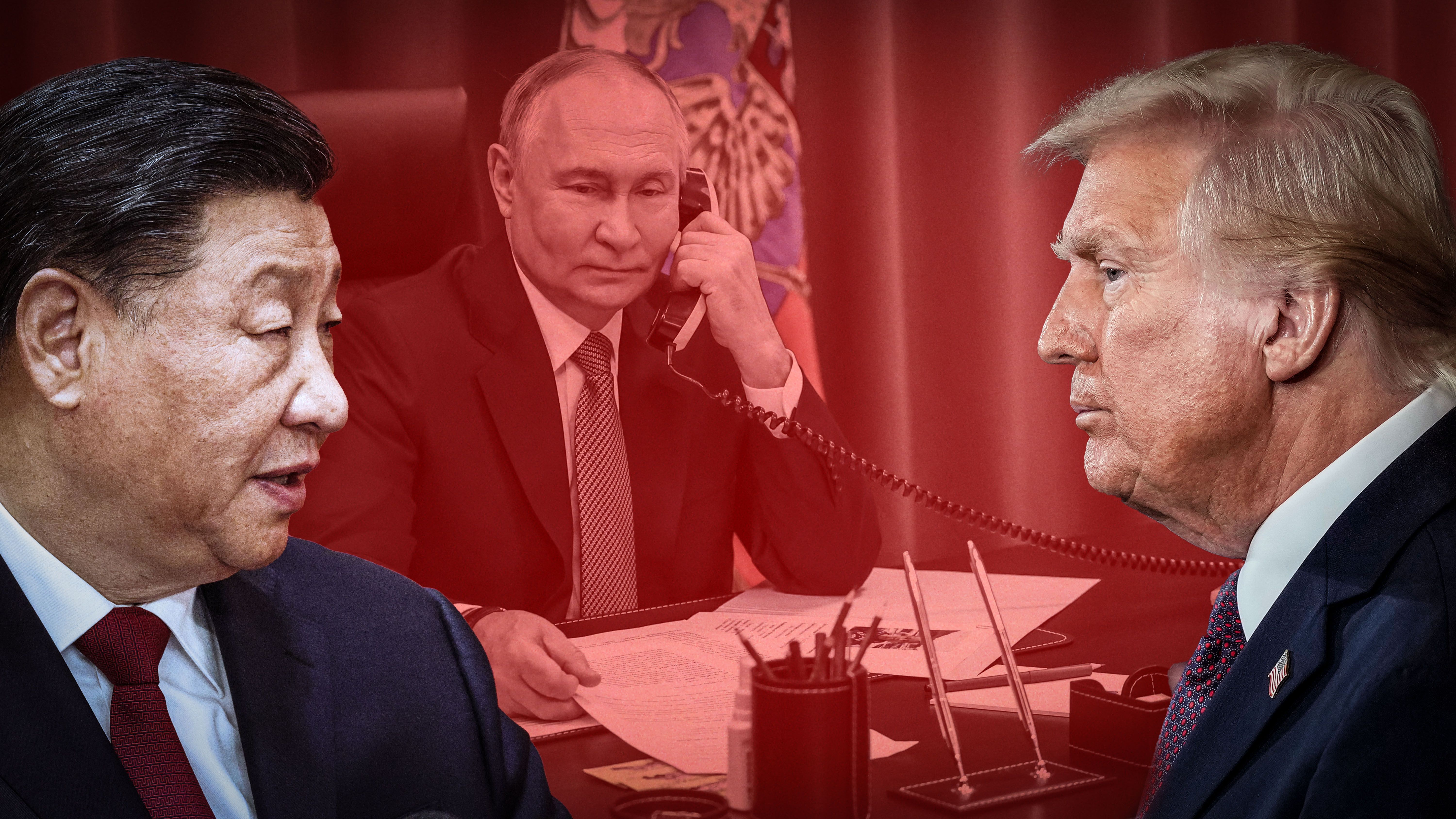 د چین ولسمشر له پوتین او ټرمپ سره ټلیفوني خبرې وکړې