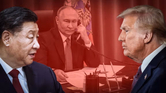 د چین ولسمشر له پوتین او ټرمپ سره ټلیفوني خبرې وکړې