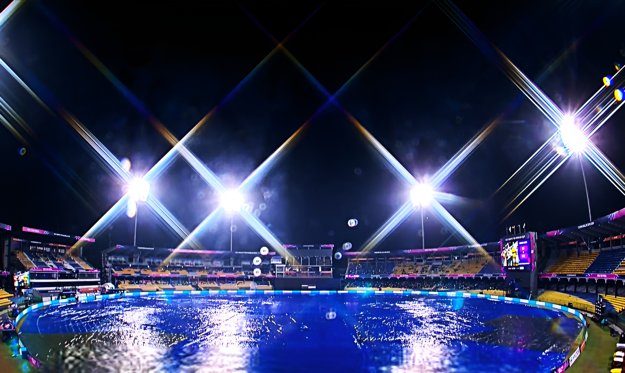 تعویق دیدار پاکستان و نیوزیلند در جام جهانی کریکت بیست‌آوره ۲۰۲۶ به دلیل باران