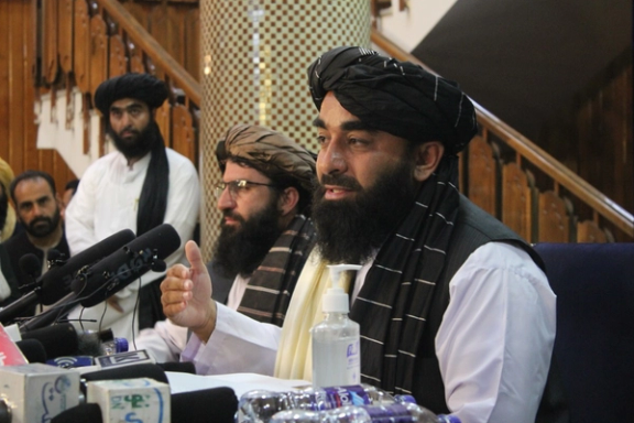 اولین نشست خبری طالبان