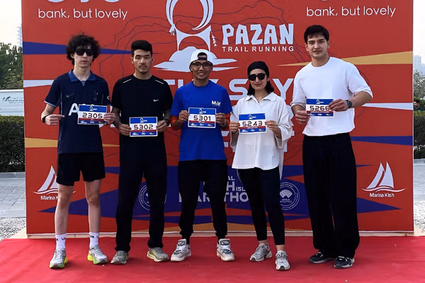 حضور ورزشکاران افغانستان در بزرگترین مسابقه ماراتن ایران