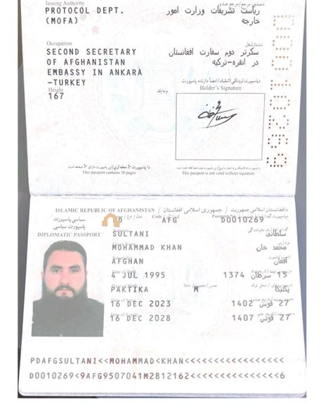 په انقره کې د طالبانو د ډیپلوماټ په کور کې اور لګېدلی دی