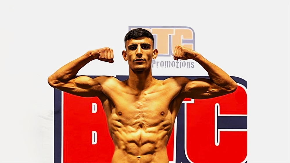 مبارزه بلال ناصری، ورزشکار بدون شکست افغانستان با حریفی از قرغیزستان