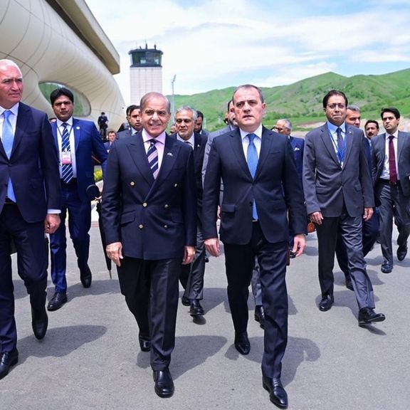 در ادامه سفر منطقهای؛ شهباز شریف از ایران به آذربایجان رفت