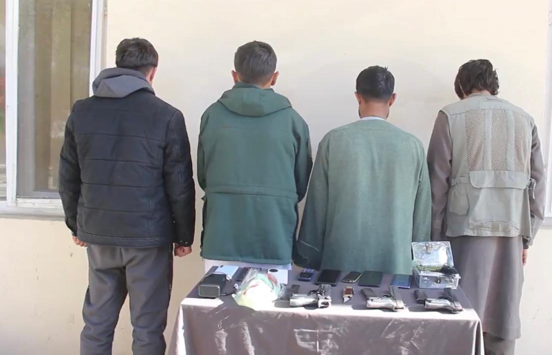 طالبانو په کابل کې د ۴ وسله‌والو غلو له نیولو خبر ورکړی