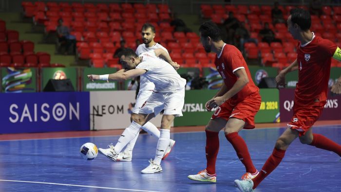 تیم‌های ملی فوتسال افغانستان و ایران به تساوی ۲ بر ۲ دست یافتند
