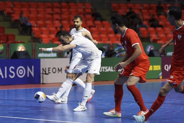 تیمهای ملی فوتسال افغانستان و ایران به تساوی ۲ بر ۲ دست یافتند