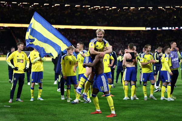 سویدن با گل دیرهنگام یوکرش پولند را شکست داد و به جام جهانی صعود کرد