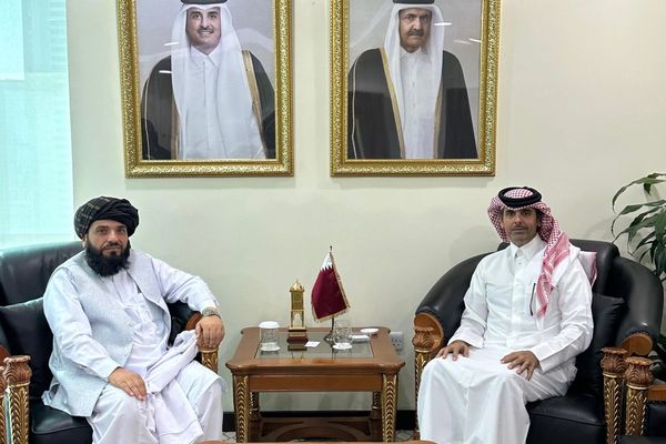 سهیل شاهین د قطر د بهرنیو چارو وزیر له ځانګړي استازي سره پر دوه اړخیزو اړیکو غږېدلی