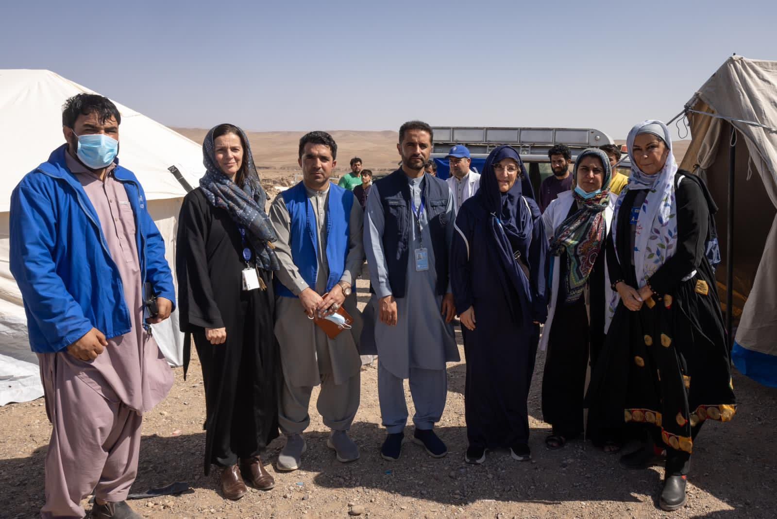 هیئت‌‌های سازمان بین‌المللی مهاجرت و اتحادیه اروپا از مناطق زلزله‌زده هرات دیدن کردند