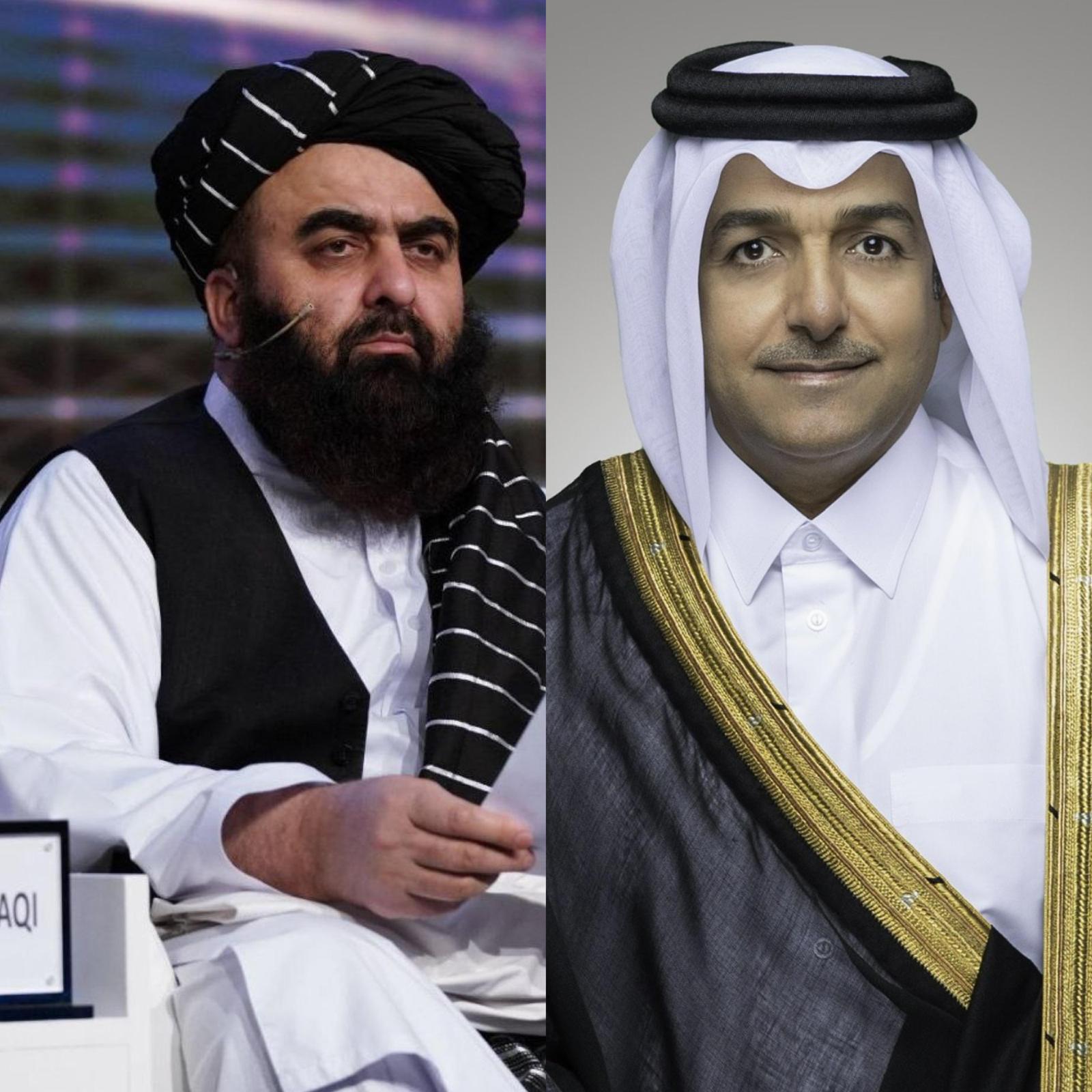 وزیر خارجه طالبان با نماینده ویژه قطر برای افغانستان دیدار کرد