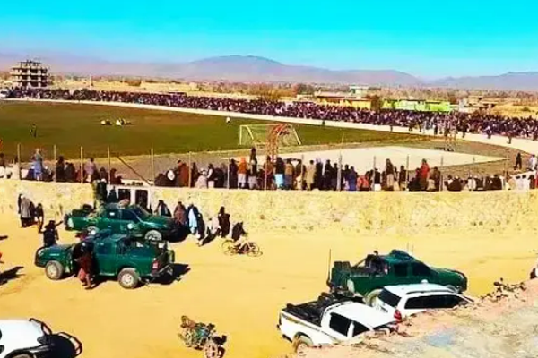 Taliban Court Punishes 5 Individuals at Kandahar Province Football Stadium