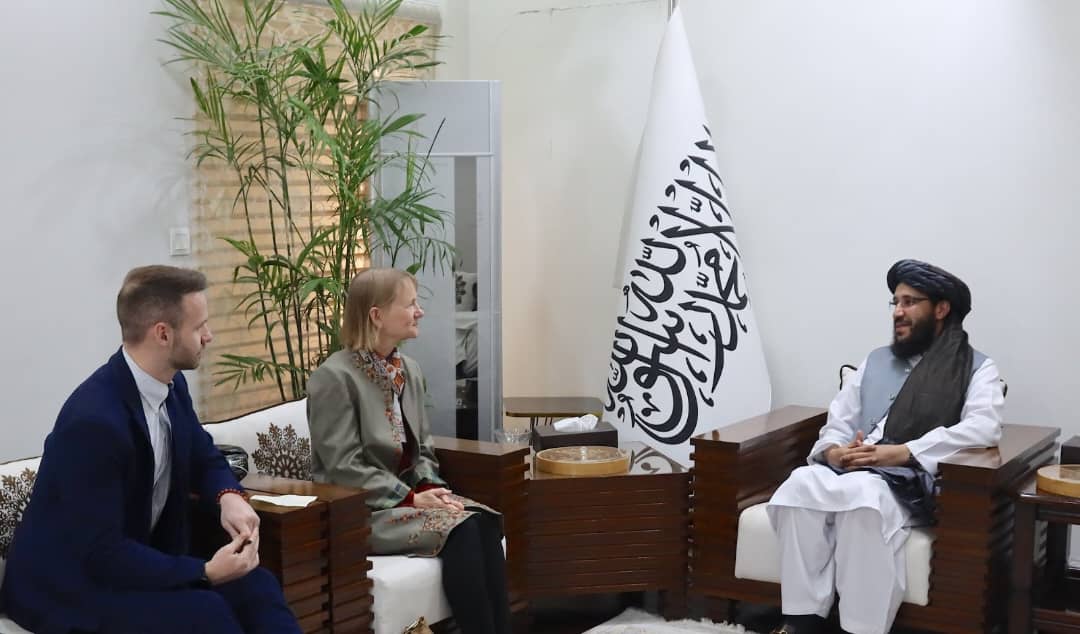 طالب سفیر په پاکستان کې د کډوالو عالي کمیشنرۍ له مشرې سره د کډوالو پر ستونزو غږېدلی