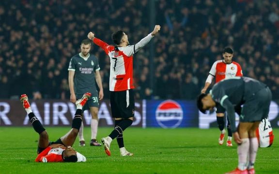 فاینورد ۱-۰ میلان؛ روسونری در هالند شکست خورد، اما به دیدار برگشت و صعود امیدوار ماند