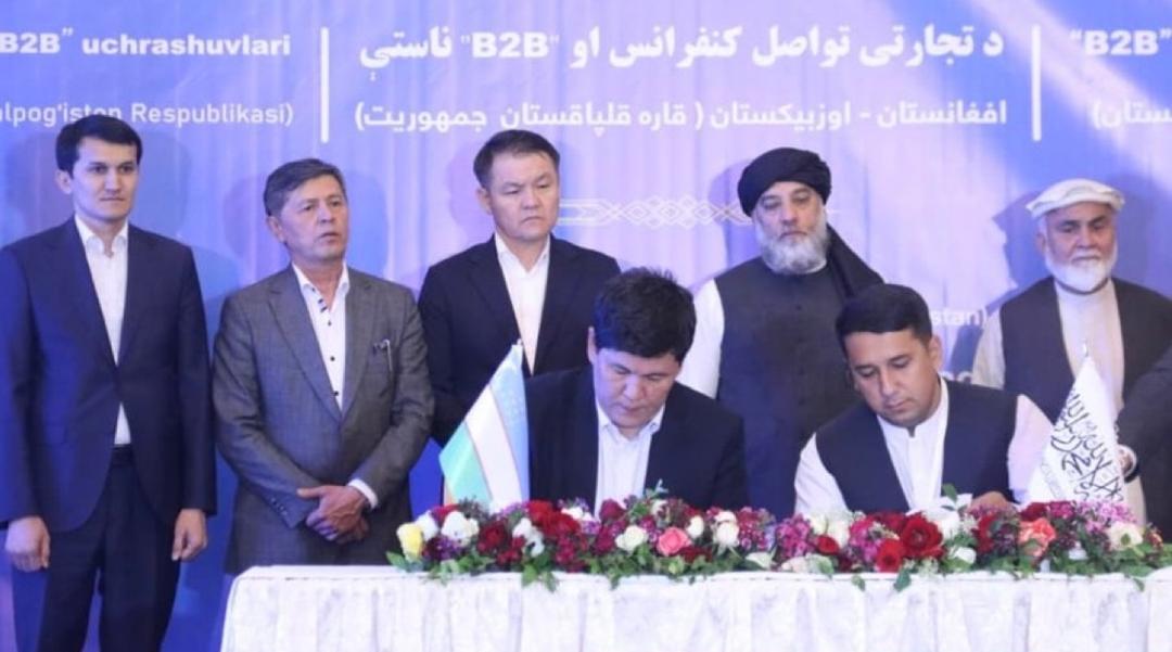 طالبانو د قره‌قالپاقستان له پلاوي سره د سل میلیونه ډالرو سوداګریز تړونونه کړي