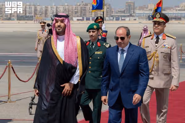 ولیعهد عربستان به مصر رفت