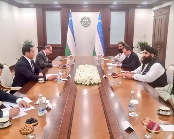 Muttaqi, Head of Uzbekistan’s Presidential Administration Discuss Bilateral Relations