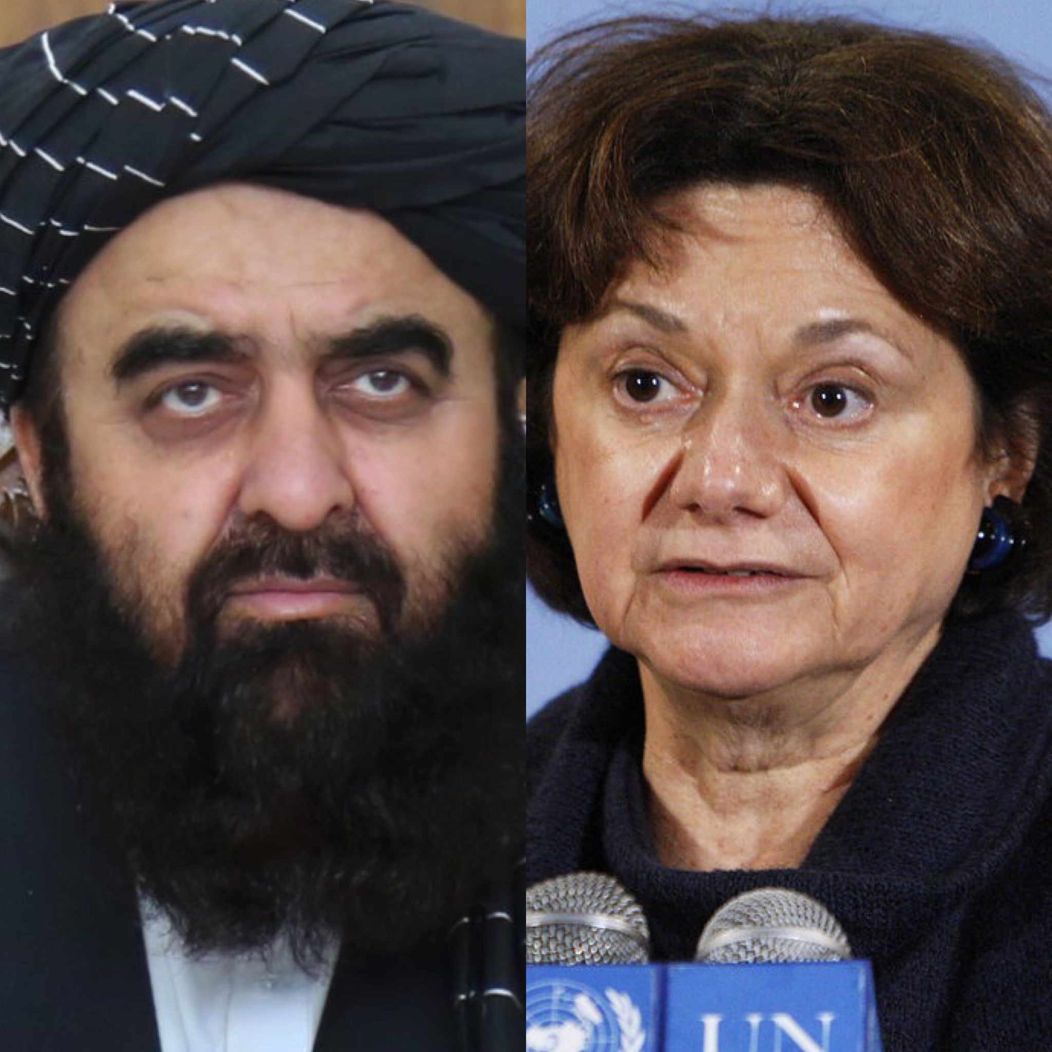 وزیر خارجه طالبان با مقام سازمان ملل درباره وضعیت بشری در افغانستان گفت‌وگو کرد