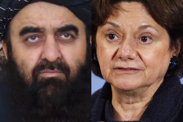 وزیر خارجه طالبان با مقام سازمان ملل درباره وضعیت بشری در افغانستان گفتوگو کرد