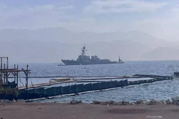ناوشکن نظامی امریکا «وارد بندر ایلات اسرائیل شد»
