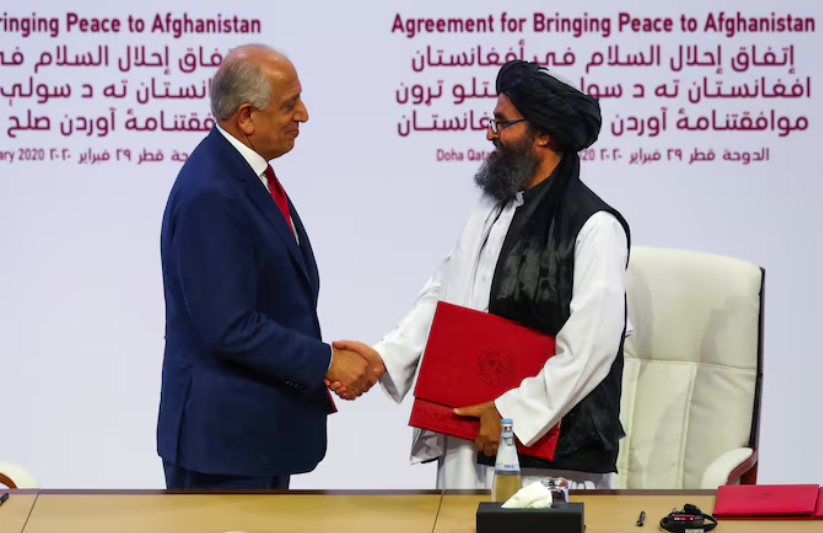 پنجمین سالگرد صلح امریکا و طالبان؛ ذبیح‌الله مجاهد می‌گوید پیمان دوحه دیگر ملاک نیست