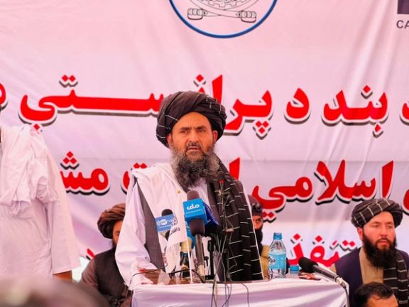 دو روز پس از هشدار رئیسجمهور ایران، ملا برادر در فراه «بند بخشآباد» را افتتاح کرد