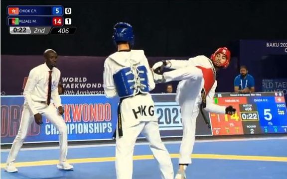 تکواندوی قهرمانی جهان؛ محسن رضایی باخت و از دور رقابتها کنار رفت