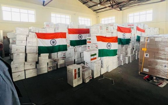 هند ۱۶ تُن دارو و تجهیزات پزشکی به افغانستان کمک کرد