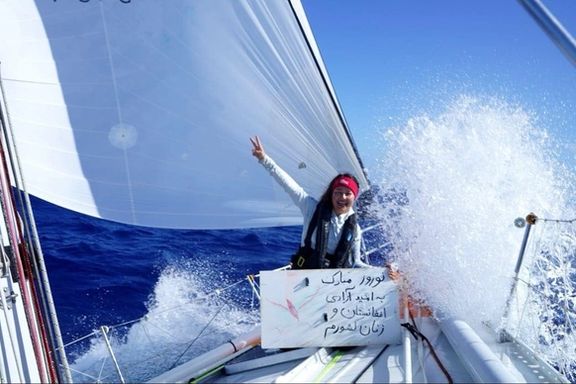 نجیبې نوري د افغان مېرمنو د ازادۍ په هیله خپل ۱۵۴ ورځینی سمندري سفر پای ته ورساوه