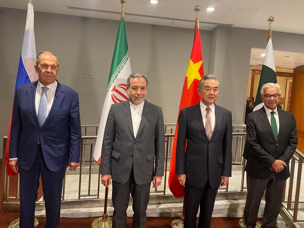 د افغانستان په اړه د ایران، پاکستان، چین او روسیې څلور اړخیزه ناسته په نیویارک کې جوړه شوه