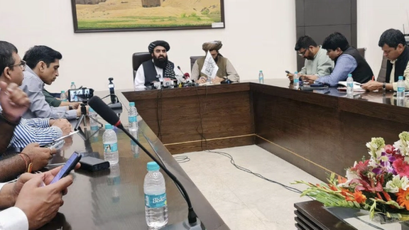 الصورة نُشرت على صفحة نائب المتحدث باسم وزارة خارجية طالبان على إكس