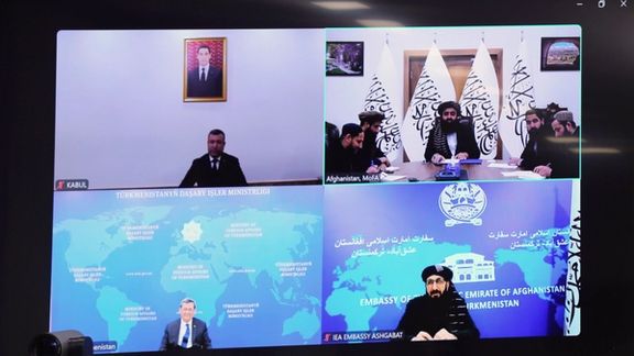 امیرخان متقي د ترکمنستان د بهرنیو چارو وزیر سره د سیمهییزې همکارۍ پر پراختیا خبرې کړې