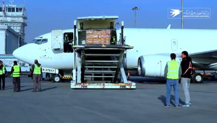 د اريانا افغان هوايي شرکت ځانګړې چارټر کارګو الوتکه کابل ته رسېدلې