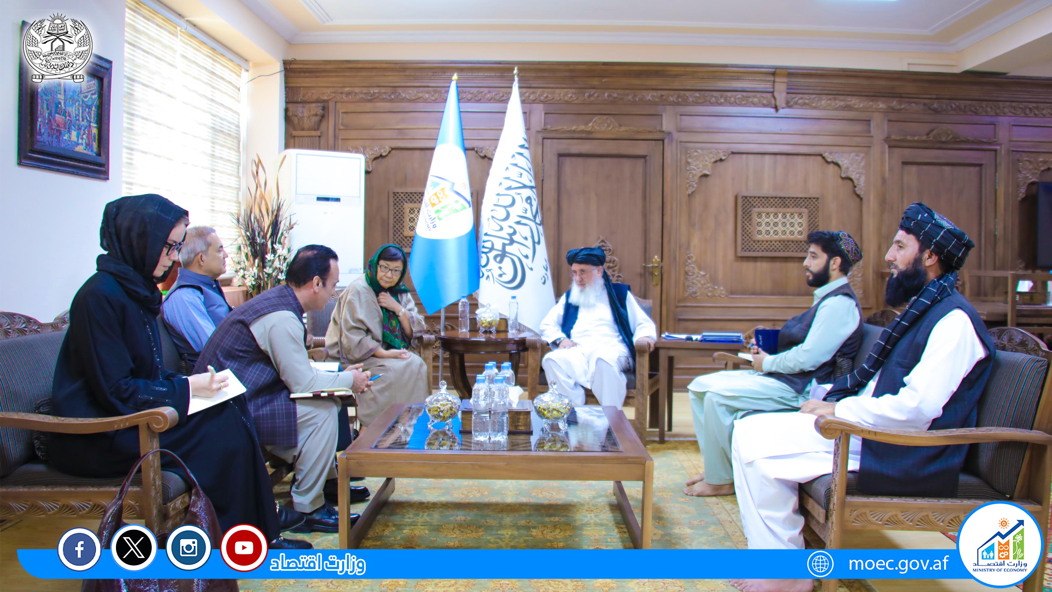 وزیر اقتصاد طالبان خواهان تداوم کمک‌های جامعه جهانی به افغانستان شد