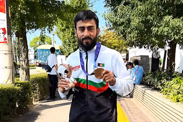 محمد خالد هوتک سومین مدال بازیهای آسیایی خود را کسب کرد